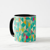 Mug Motif de triangles (Devant gauche)