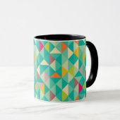 Mug Motif de triangles (Devant droit)
