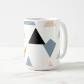 Mug Motif de triangles géométriques modernes (Devant droit)