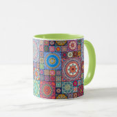 Mug Motif de tuile de Mandala (Devant droit)
