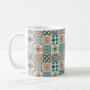 Mug motif de tuiles vintage. illustration vintage