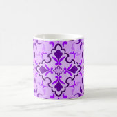 Mug Motif de tuiles violettes (Centre)