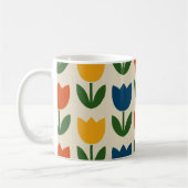 Mug Motif de tulipe coloré (Gauche)