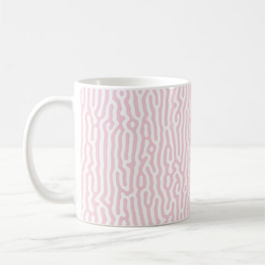 Mug Motif de Turing rose et blanc (Gauche)