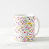 Mug Motif de typographie de papillon moderne (Devant droit)