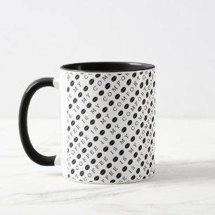 Mug Motif de typographie des amateurs de café Beans