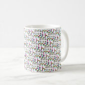Mug Motif de typographie mathématique moderne (Devant droit)