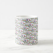 Mug Motif de typographie mathématique moderne (Centre)