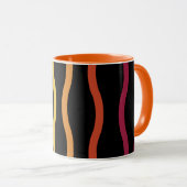 Mug Motif de vague coloré moderne (Devant droit)