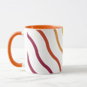 Mug Motif de vague coloré moderne (Gauche)