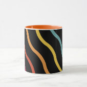 Mug Motif de vague coloré moderne (Centre)