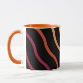 Mug Motif de vague coloré moderne (Gauche)