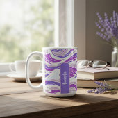 Mug Motif de vague violette