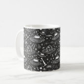 Mug Motif de vaisseau spatial (Devant gauche)