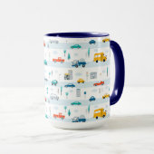 Mug Motif de véhicule routier migre (Devant droit)