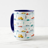 Mug Motif de véhicule routier migre (Devant gauche)