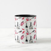Mug Motif de vernis à ongles d'aquarelle (Centre)