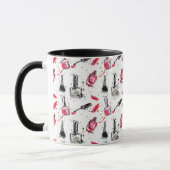 Mug Motif de vernis à ongles d'aquarelle (Gauche)