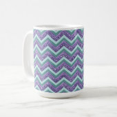 Mug Motif de verre Amethyst Zigzag (Devant gauche)