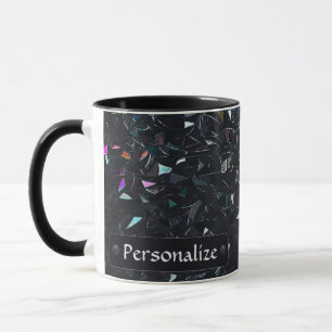 Mug Motif de verre teinté abstrait iridescent personna