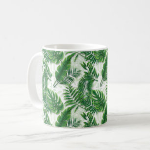 Mug Motif de  vert tropical des Feuilles