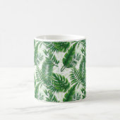 Mug Motif de  vert tropical des Feuilles (Centre)