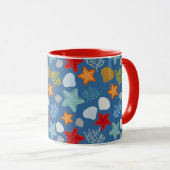 Mug Motif de vie sous-marine (Devant droit)