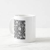 Mug Motif de vigne de raisin noir et blanc de William (Devant gauche)