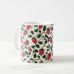 Mug Motif de vigne fraise