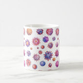 Mug Motif de virus bactérien à l'aquarelle (Centre)