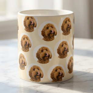 Mug Motif de visage de animal personnalisé Photo de