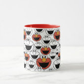 Mug Motif de visage pop couleur d'Elmo (Centre)