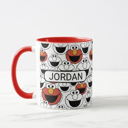Mug Motif de visage pop couleur d'Elmo (Gauche)