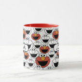 Mug Motif de visage pop couleur d'Elmo (Centre)