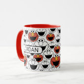Mug Motif de visage pop couleur d'Elmo (Devant gauche)