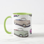 Mug Motif de voitures classiques vintage mignonnes (Gauche)