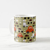 Mug Motif de voitures orange (Devant gauche)