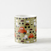 Mug Motif de voitures orange (Centre)