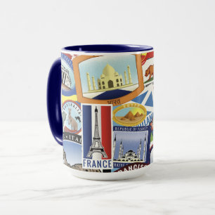 Mug Motif de voyage du monde