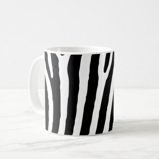 Mug Motif de zèbre (Devant gauche)