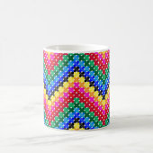 Mug Motif de zigzag coloré (Centre)