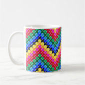 Mug Motif de zigzag coloré (Gauche)