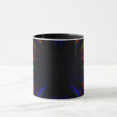 Mug Motif d'éclatement bleu et rouge (Centre)