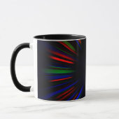 Mug Motif d'éclatement bleu et rouge (Gauche)