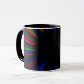 Mug Motif d'éclatement bleu et rouge (Devant gauche)