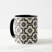 Mug Motif décoratif baroque arabesque (Devant gauche)