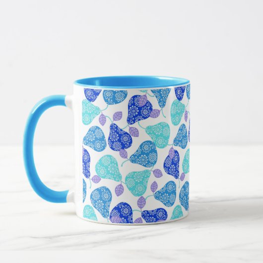 Mug Motif décoratif bleu clair (Gauche)