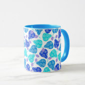 Mug Motif décoratif bleu clair (Devant droit)