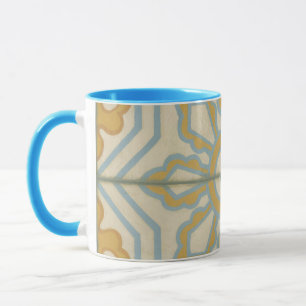 Mug Motif décoratif de tuile de Vieux Monde