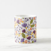 Mug Motif décoratif floral violet et jaune (Centre)